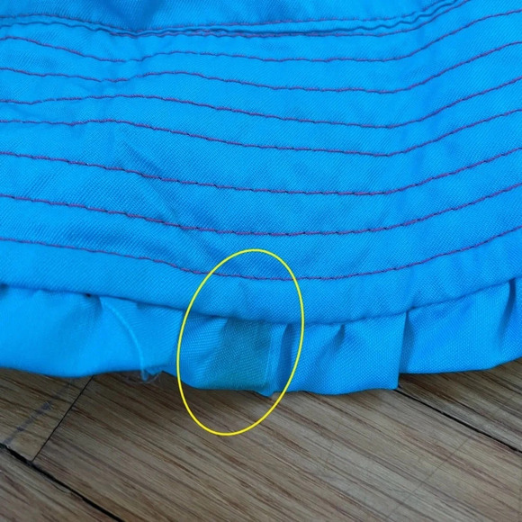 4/$25 UV Skinz Baby Reversible Bucket Sun Hat Blue and Pink Butterflies - Picture 7 of 10